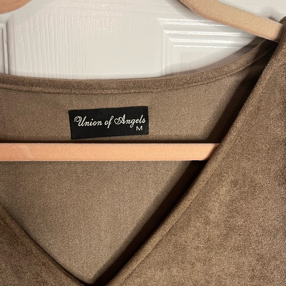 Union on Angels Faux Suede Dress - Picture 4 of 4